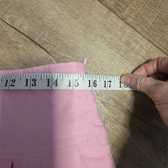 Zara ($65)Pink Pleated Mini Skort Skirt Size Medium NWT - Picture 4 of 6